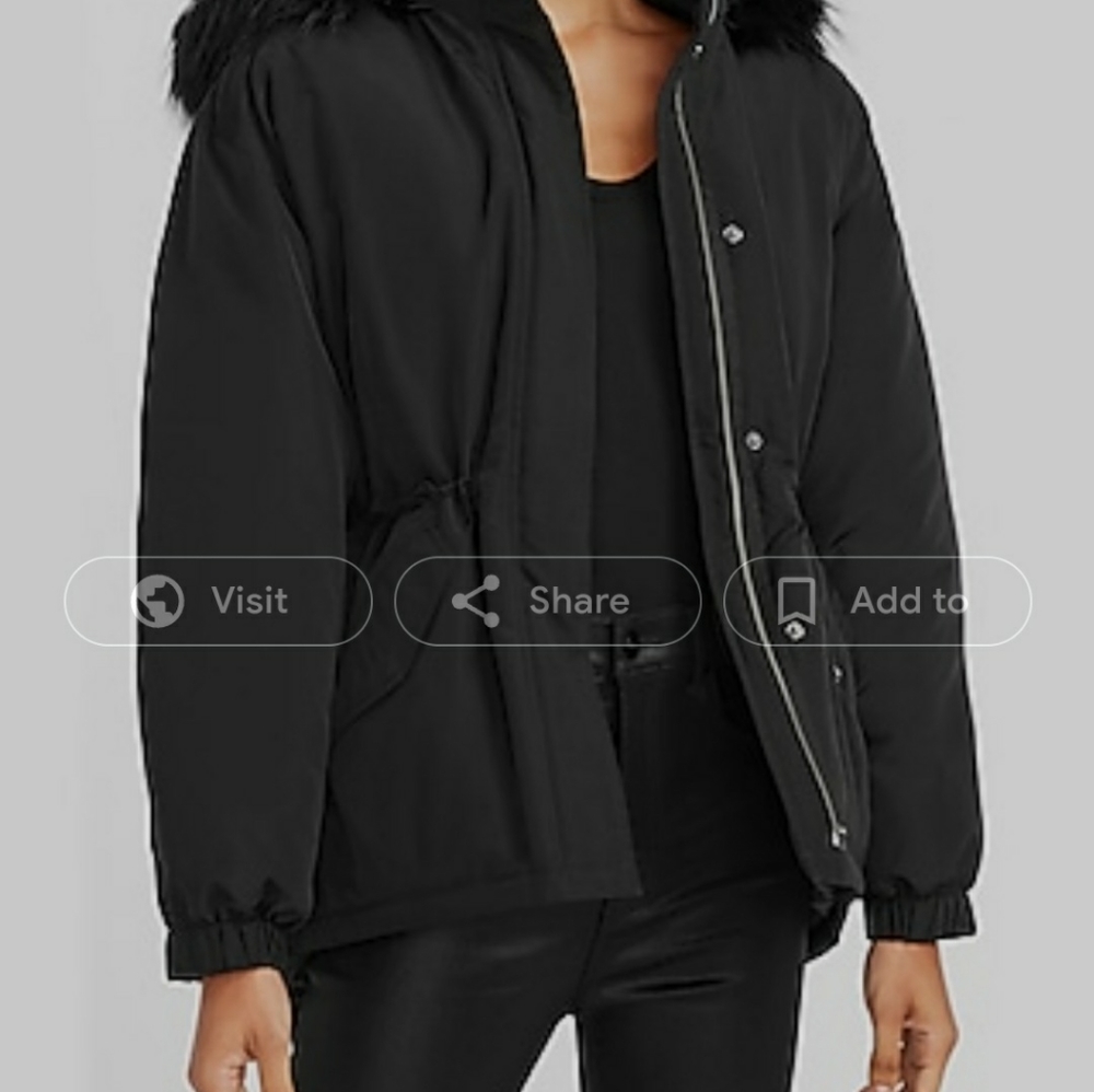 Black  Express puff coat